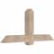 Ekena Millwork Eugene Smooth Timber Gable Bracket, Douglas Fir, 60"W x 27"H x 5 1/2"D x 5 1/2"F, 11/12 Pitch GBW060X27X0606EUG00SDF - alternate 2